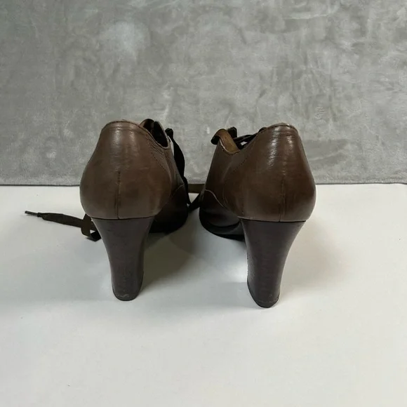 Born brown Oxford block heels - Picture 5 of 10